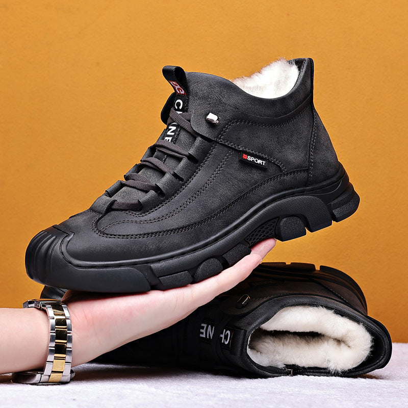⛄💥【Novi zimski stilovi】👞【39-44】 Zimske Muške Kožne Tenisice s Fleec Podlogom – Udobnost, Toplina i Stila za Svakodnevnu Upotrebu, Idealne za Hladne Dane