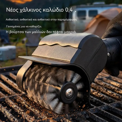 1 τεμάχιο 33 ευρώ🔋🧹 Ασύρματη ηλεκτρική βούρτσα καθαρισμού μπάρμπεκιου – Μπαταρία λιθίου, πολυλειτουργική και εύχρηστη 🔥🍖