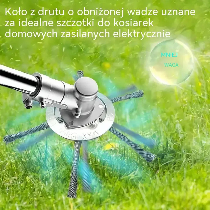 1 sztuka 99zł  🔥【50% taniej】🔥 6-calowa tarcza tnąca z drutu stalowego do podkaszarki