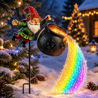 🎅Świąteczne lampki LED 3D w kształcie Świętego Mikołaja – żywiczne, świecące latarnie – dekoracja ogrodu i patio