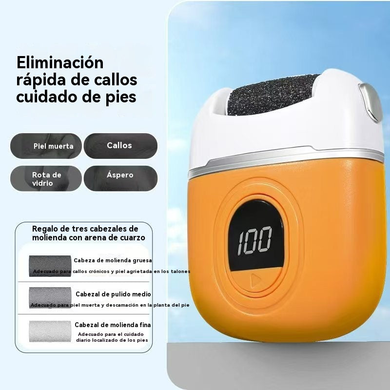 🦶🛁✨🔥Nuevo rodillo de pedicura eléctrico, elimina la piel muerta de los talones, rodillo de pedicura eléctrico, adecuado para todo tipo de cuidado de los pies.
