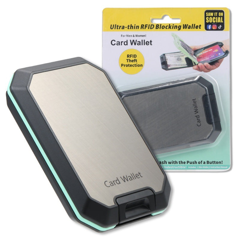 🔥👛Cartera/tarjetero magnético premium para hombre ✅ Dureza súper alta ✅ Compacto y portátil✅ Bloqueo automático, antirrobo