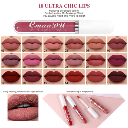💄 ΠΕΡΙΟΡΙΣΜΕΝΗ ΠΡΟΣΦΟΡΑ: 50% ΕΚΠΤΩΣΗ! 💋 Σετ 18 τεμαχίων με ματ lip gloss - μακράς διαρκείας, αδιάβροχο και με βιταμίνη E 🎁