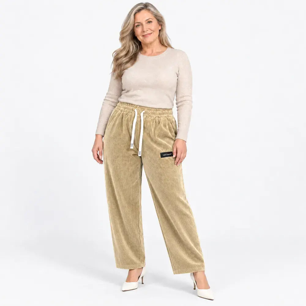 ✨【XXS-XXL】Dámské jednobarevné jarní a podzimní módní ležérní kalhoty
