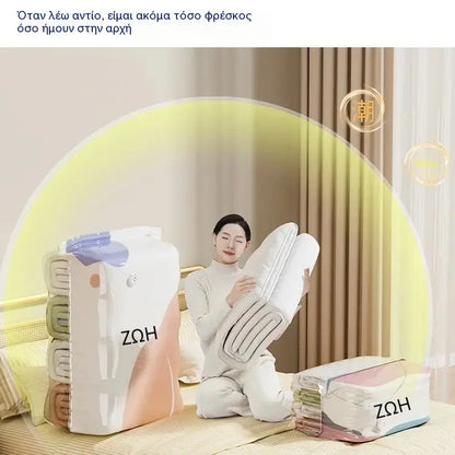 👕📦【5 τεμάχια 28€】Σακούλες συμπίεσης για την αποθήκευση ρούχων, δεν απαιτείται ηλεκτρική σκούπα, ενισχυμένος σχεδιασμός.