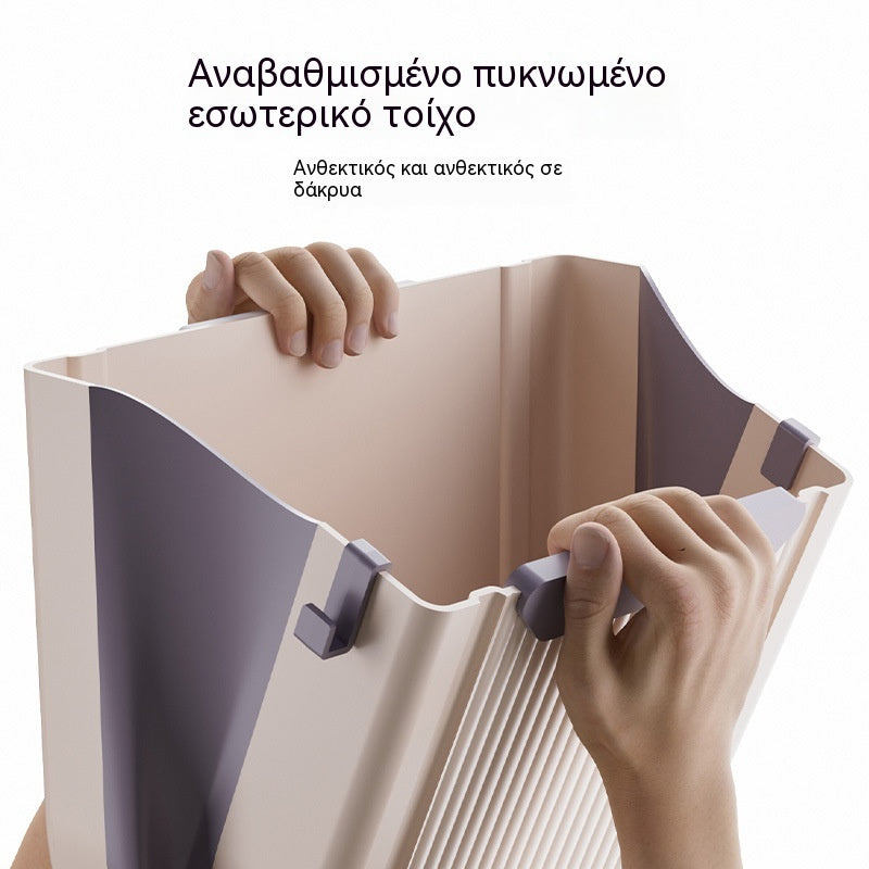 28 ευρώ ανά τεμάχιο🗑️🚪Κρεμαστός πτυσσόμενος κάδος απορριμμάτων κουζίνας, κρεμαστός κάδος απορριμμάτων για την πόρτα του ντουλαπιού του σπιτιού