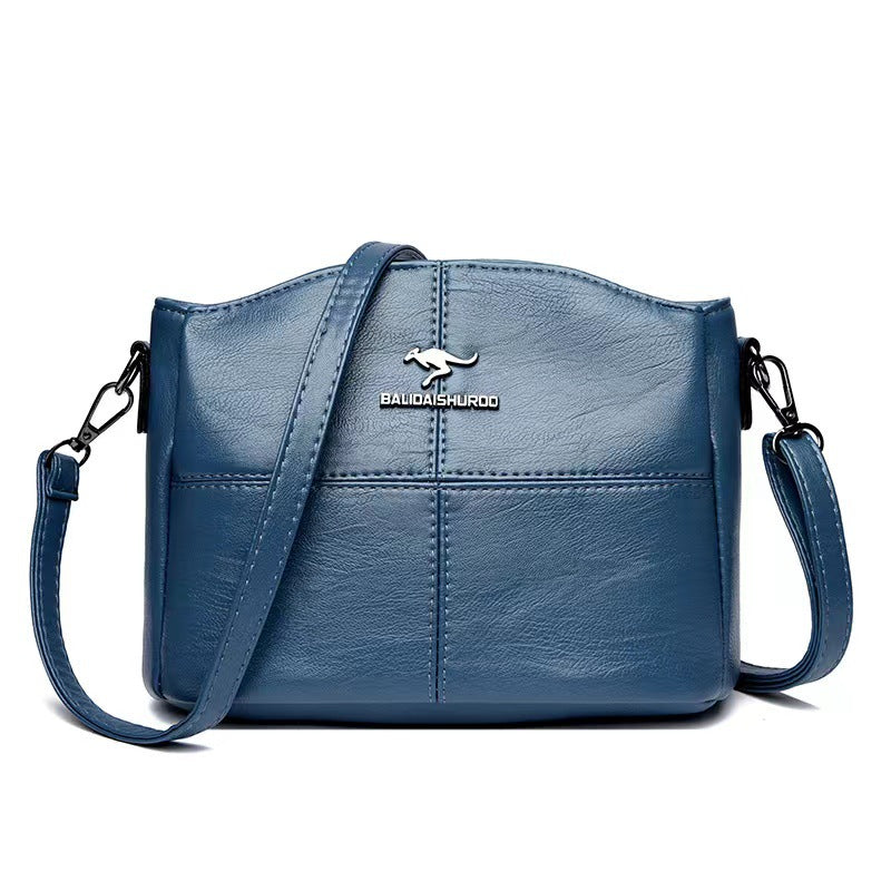 🔥👜👜 Νέα τσάντα ώμου από γνήσιο δέρμα, ρετρό χειροποίητη, μοντέρνα και ευέλικτη.