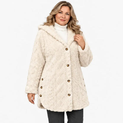 ✨【S-5XL】Damski ciepły kardigan z kapturem i długim rękawem w stylu casual (dwustronny polar)