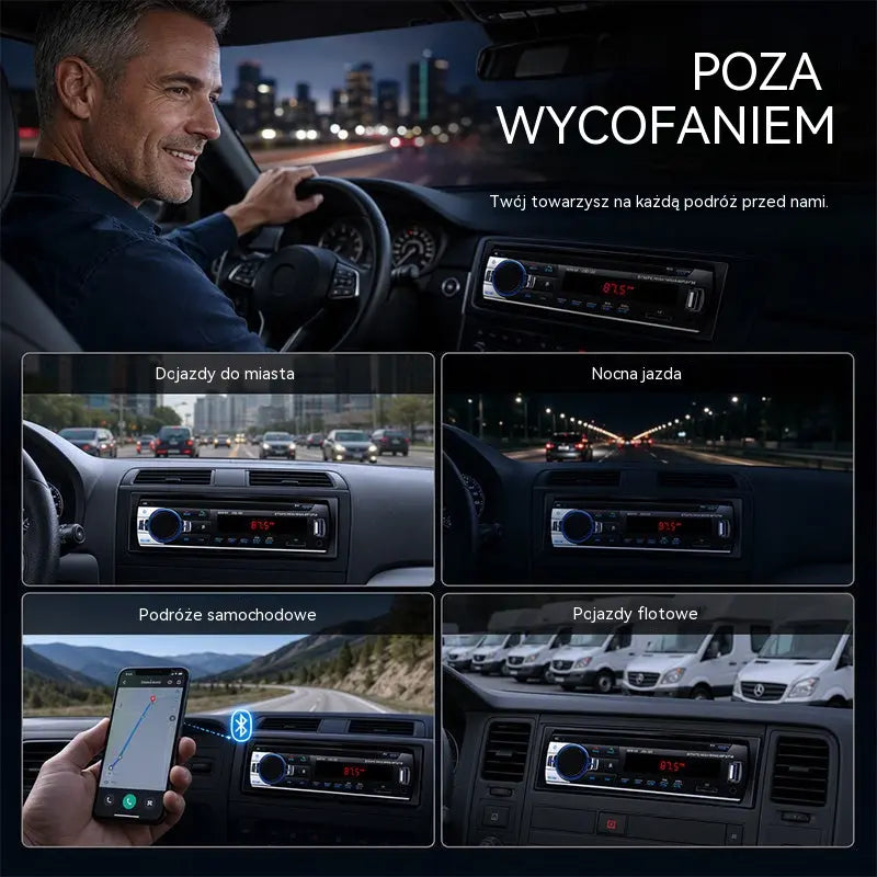 🎵Radio samochodowe Bluetooth, system audio Supersonic - ciesz się bezprzewodowym dźwiękiem wysokiej jakości podczas każdej jazdy.