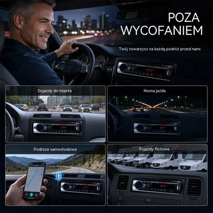 🎵Radio samochodowe Bluetooth, system audio Supersonic - ciesz się bezprzewodowym dźwiękiem wysokiej jakości podczas każdej jazdy.