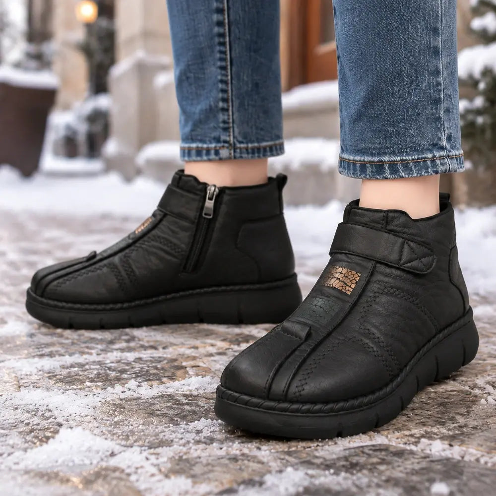 【35-41】Nowe damskie buty zimowe dla mam – ocieplane, grube, na miękkiej i grubej podeszwie, antypoślizgowe, uniwersalne, na co dzień