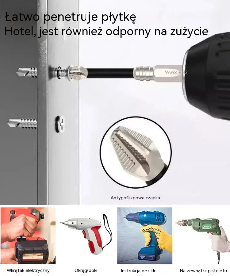 🧰⚒️ 【25-150 mm】Wiertarko-wkrętarka krzyżowa antypoślizgowa, supertwarda magnetyczna wiertarka elektryczna