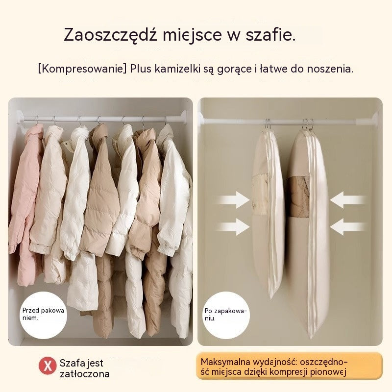 1 sztuka 99zł 🎁🔥Worki kompresyjne do szafy, wiszące