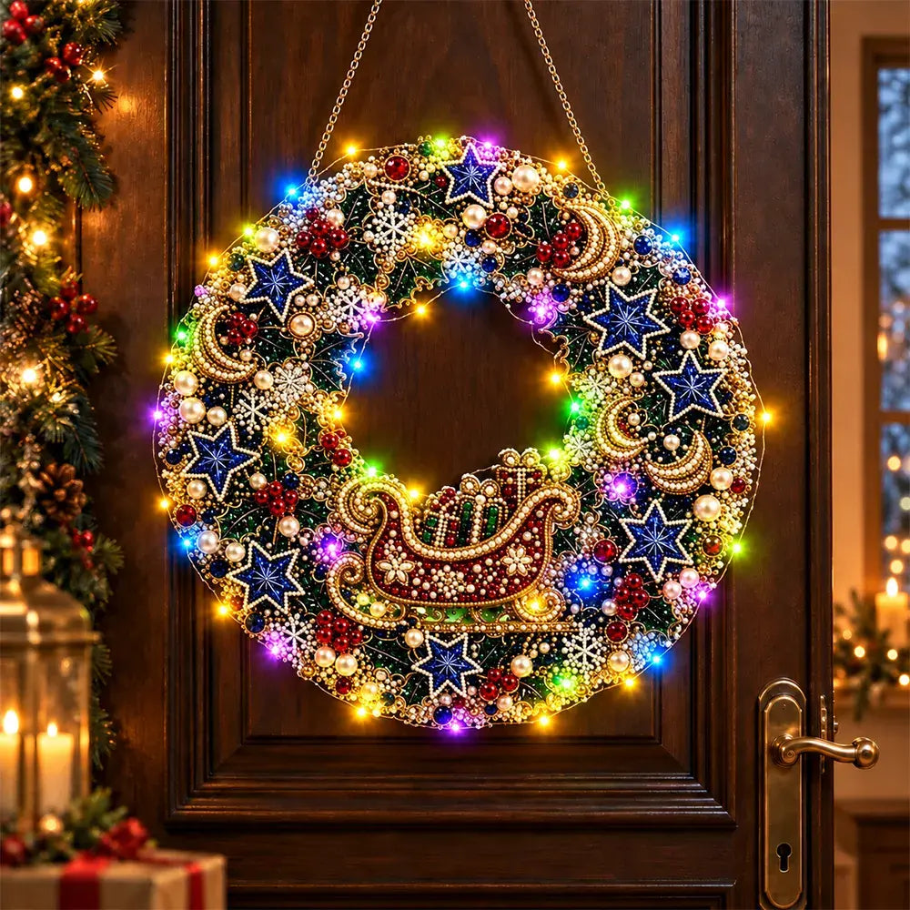 🎄✨ DIY Χριστουγεννιάτικο Φωτιστικό με Μαργαριτάρια και Διαμάντια | Κρεμαστό Στολίδι με Φωτάκια LED | Δημιουργικές Χριστουγεννιάτικες Κατασκευές 💎