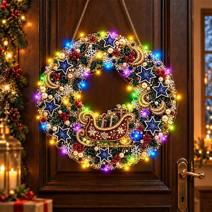 🎄✨ DIY Χριστουγεννιάτικο Φωτιστικό με Μαργαριτάρια και Διαμάντια | Κρεμαστό Στολίδι με Φωτάκια LED | Δημιουργικές Χριστουγεννιάτικες Κατασκευές 💎