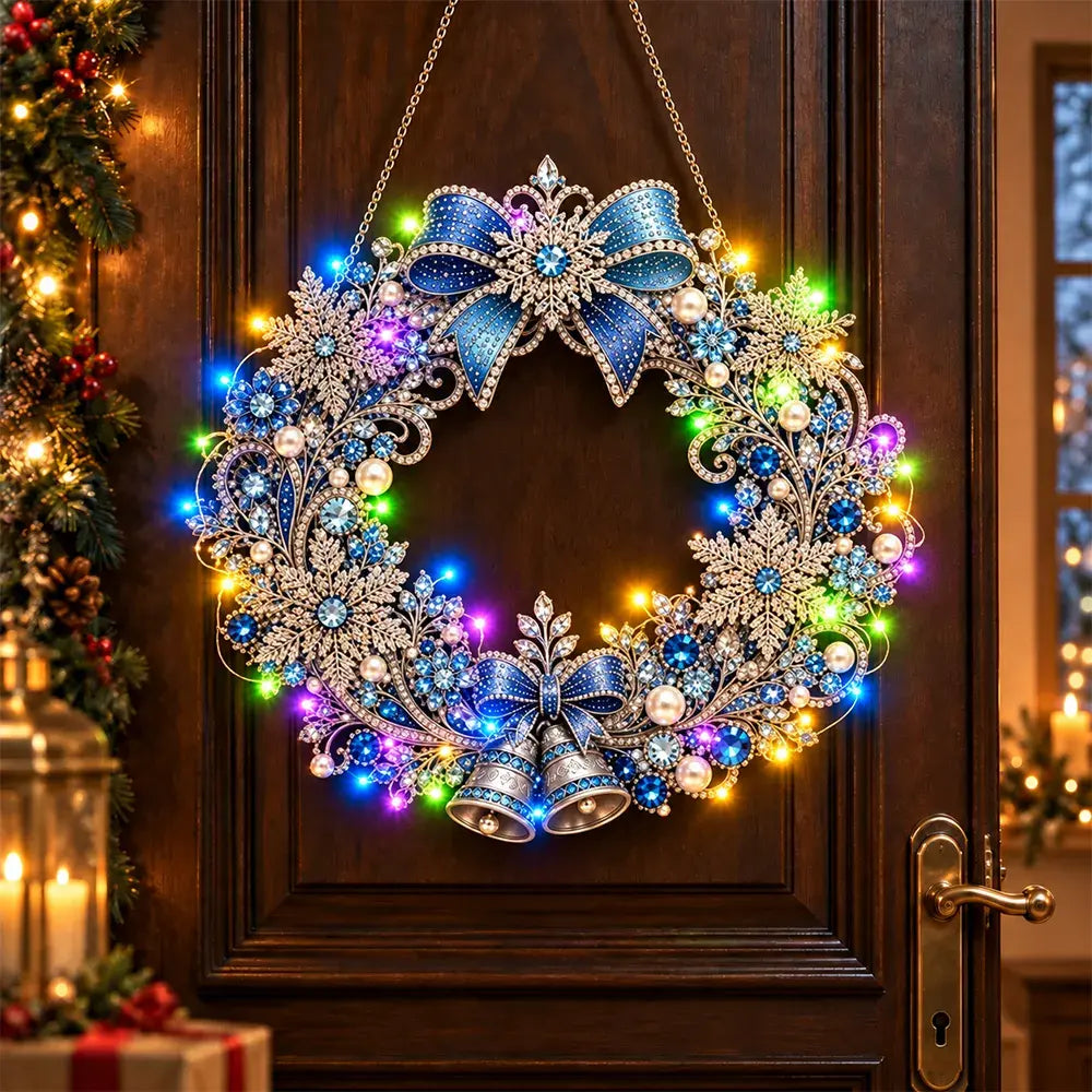 🎄✨ DIY Χριστουγεννιάτικο Φωτιστικό με Μαργαριτάρια και Διαμάντια | Κρεμαστό Στολίδι με Φωτάκια LED | Δημιουργικές Χριστουγεννιάτικες Κατασκευές 💎