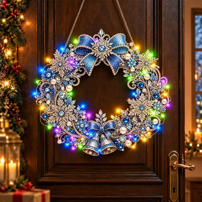 🎄✨ DIY Χριστουγεννιάτικο Φωτιστικό με Μαργαριτάρια και Διαμάντια | Κρεμαστό Στολίδι με Φωτάκια LED | Δημιουργικές Χριστουγεννιάτικες Κατασκευές 💎