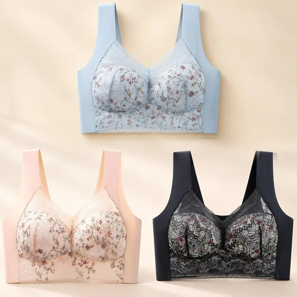 🔥 3 με 28€ 👙 Γυναικείο σουτιέν χωρίς ραφές, λεπτό, push-up, χωρίς μπανέλες — αποτρέπει αποτελεσματικά τη χαλάρωση