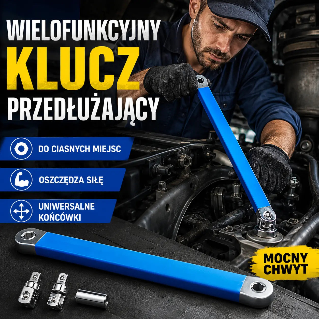 1 zestaw 109 zł🔥【Zestaw 5 elementów】 🛠️Regulowany, wielofunkcyjny klucz rozsuwany — dwustronny, oszczędza wysiłek i dociera do trudno dostępnych miejsc
