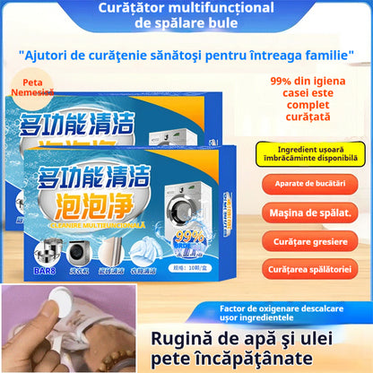🎁【Kupte 2 a získejte 1 zdarma】【Letní slevy】Multifunkční šumivé čisticí tablety pro domácnost, účinné odstraňování skvrn