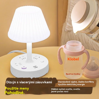 🌟【Kúp 1 a získaj 1 zadarmo】💡Multifunkčné nočné svetlo so zabudovaným predlžovacím káblom: praktické, štýlové a priestorovo úsporné!