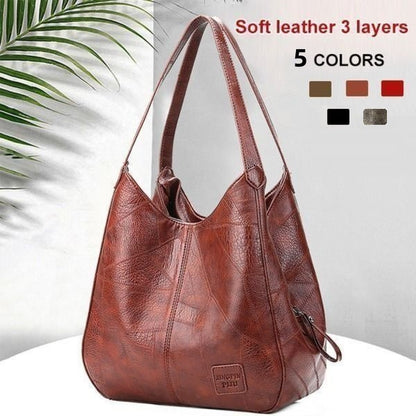 💖【Zimska posebna ponuda 50%】💖👜 Elegantna mekana kožna torba za rame, novi moderni dizajn, prostorna i praktična, savršen izbor za svaki dan!