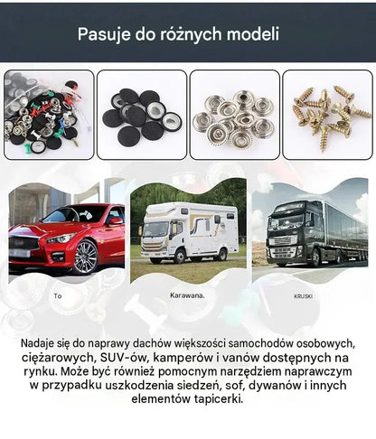 1 zestaw 30 sztuk - 89zł🔥Pokrycie dachu samochodu odpada. Zamocuj podstawę gwoździami. Modyfikacja i renowacja wnętrza samochodu bez demontażu.