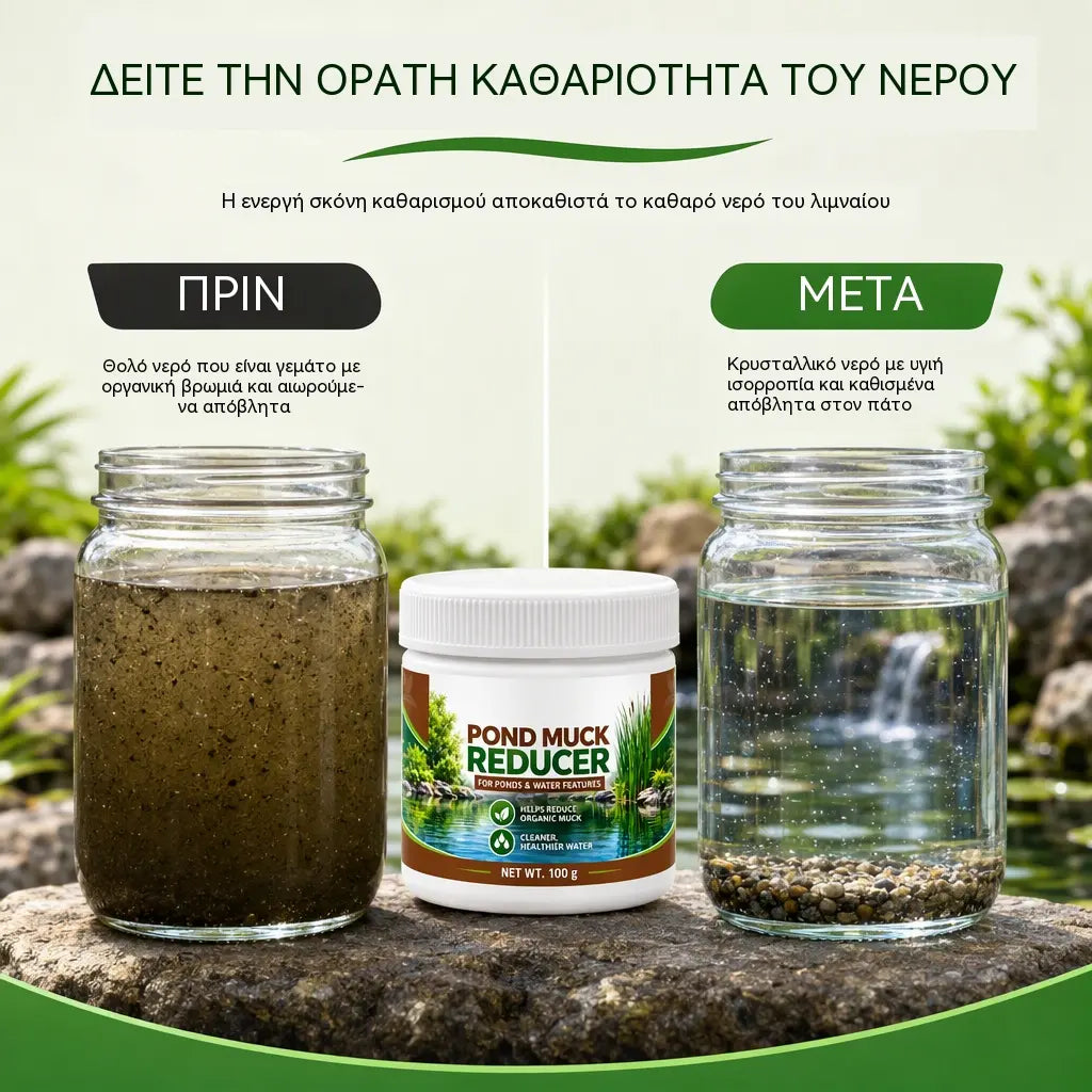 ✨🐟Σκόνη Διαύγασης Νερού για Λιμνούλες και Πισίνες