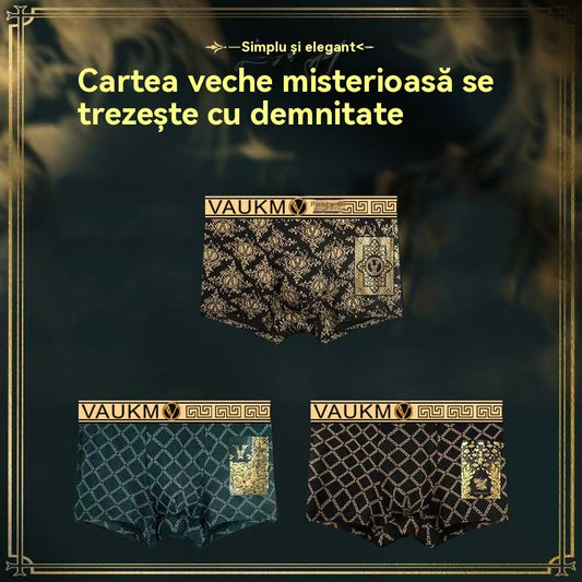 🐆🩲🔥🔥Ropa interior de seda helada para hombre, bóxers cómodos con estampado de leopardo, transpirables, a la moda y de secado rápido.