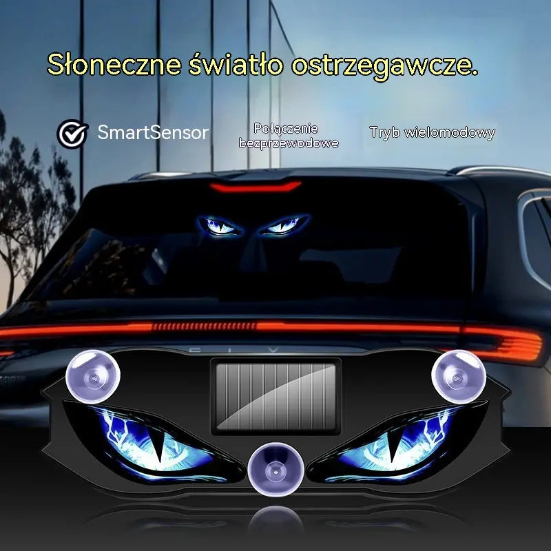 🚗👀 Lampa ostrzegawcza LED zasilana energią słoneczną | Przyciągnij całą uwagę i zwiększ bezpieczeństwo jazdy – bezprzewodowa, z automatycznym wykrywaniem i uniwersalnym zastosowaniem ✨