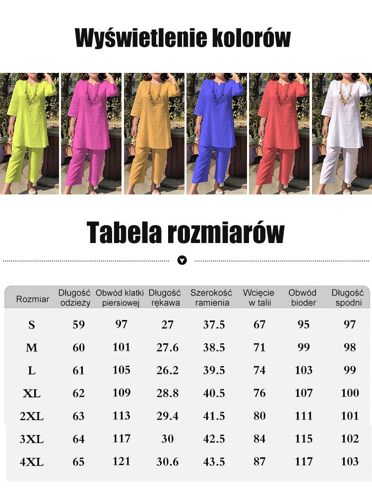【Izravno iz tvornice】【40-100 kg】[40-100 funti] Ljetno odijelo od pamuka i lana u etničkom stilu