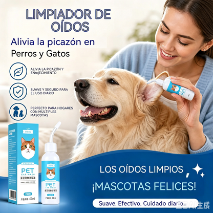 【2 είδη για 27 ευρώ】🐶🐱 Καθαριστικό αυτιών για την ανακούφιση από τον κνησμό στα αυτιά σκύλων και γατών.