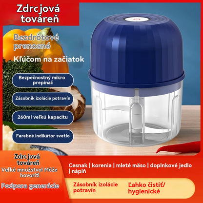 💥POSLEDNÝ DEŇ 50% ZĽAVY!⏰PREDANÉ VIAC AKO 50 000 KUSOČIEK!🧄 Elektrický sekač na cesnak, mini prenosný sekač na zeleninu