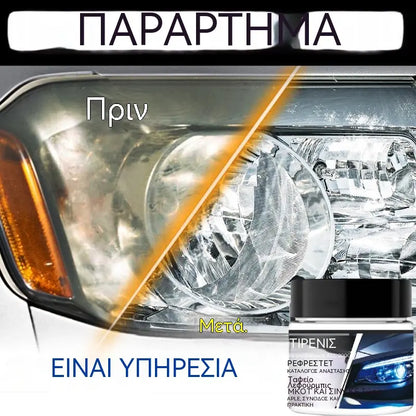 🚗💡Κιτ αποκατάστασης προβολέων για κιτρινισμένα και ομιχλώδη φώτα