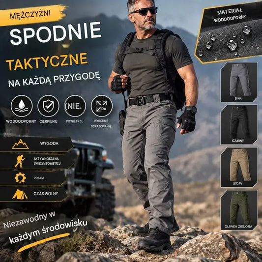 🏕️⌛ OSTATNI DZIEŃ WYPRZEDAŻY – 50% TANIEJ!🔥 Męskie spodnie taktyczne w stylu militarnym – wiatroszczelne i termoizolacyjne