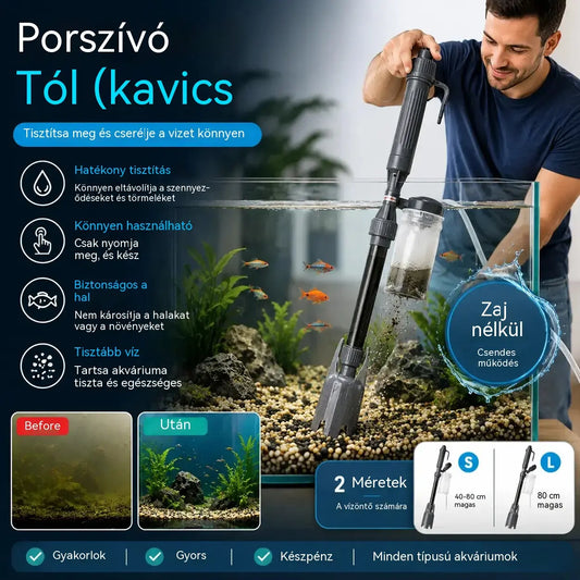 1 darab 9900  Ft🔥 Elektromos akváriumszubsztrát tisztító