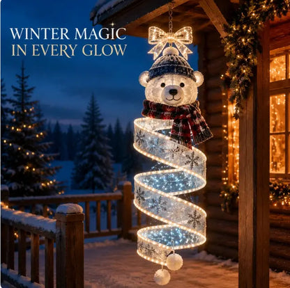 🎄 Kolekcja spiralnych lamp wiszących LED z nutką świątecznej magii ✨