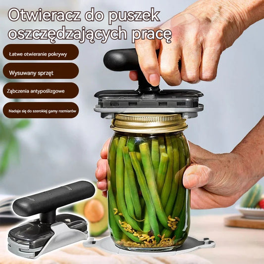 🎁50% RABATU🔥2 za 89 zł. 【Kup jeden, a drugi dostaniesz gratis🔥】Multifunkcyjny Otwieracz do Puszek i Butelek ze Stali Nierdzewnej – Regulowany i Obracający się