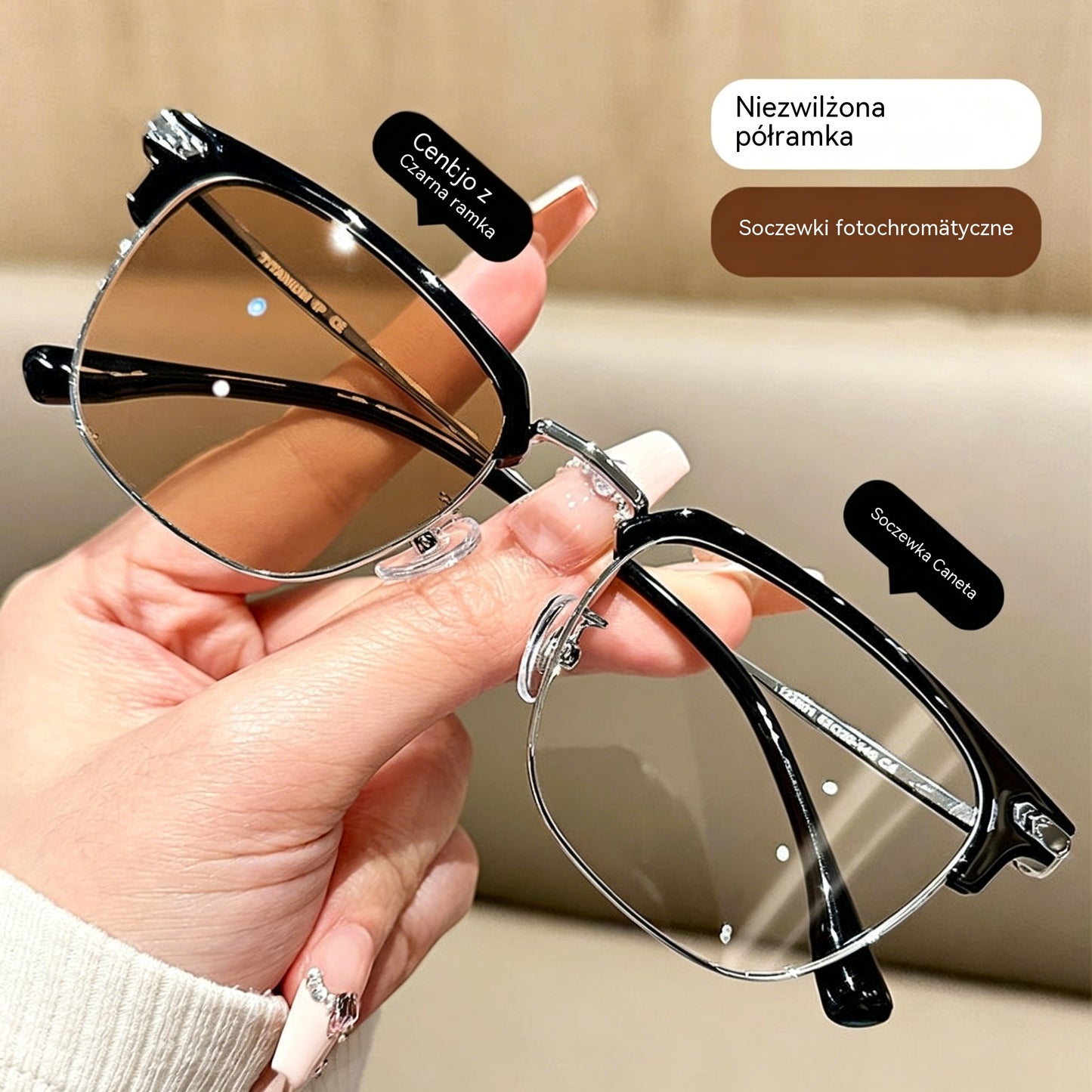【Kup 1, otrzymaj 1 gratis】Inteligentne okulary z automatycznym zoomem chroniącym przed niebieskim światłem