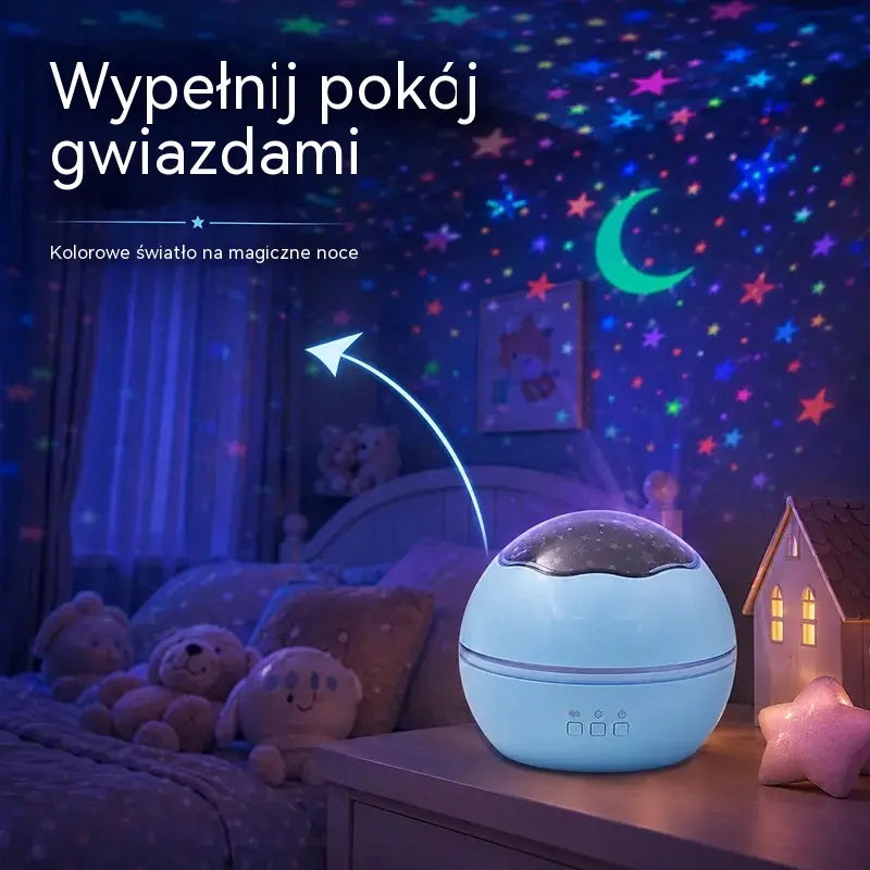 🌠✨Projektor gwieździstego nieba, lampka nocna ⎜ Obrotowa lampa LED🎁