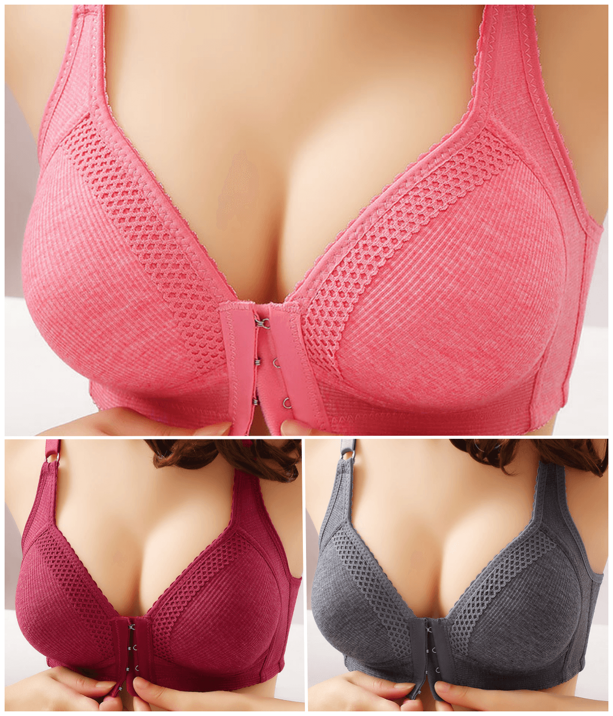 💥【3 είδη για €32】Σουτιέν push-up υψηλής ποιότητας, χωρίς ραφές, μοντέρνο και σέξι, αποτρέπει τη χαλάρωση