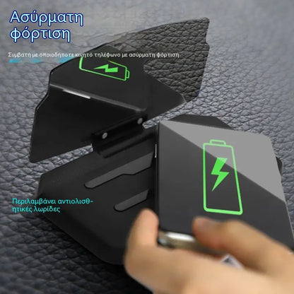 🚗HUD (Head-Up Display) – Εμφανίζει GPS, κλήσεις και ειδοποιήσεις στο παρμπρίζ (χωρίς να αγγίζετε το τηλέφωνό σας).💻