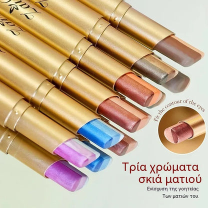 🏳️‍🌈👁️Πολύχρωμη σκιά ματιών σε στικ - Λεία υφή για ένα γοητευτικό μακιγιάζ ματιών