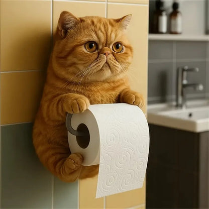 【1 kus 760 Kč】🐱Rozkošný držák na toaletní papír s motivem kočky