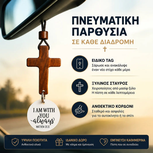 （Οικογενειακή συσκευασία 3 τεμαχίων για 26 ευρώ） Στίχοι της Βίβλου, σταυρός