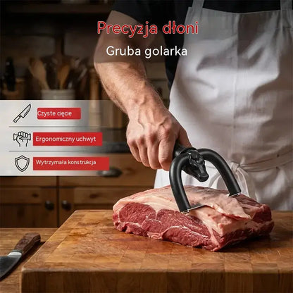 🥳50% zniżki🥩🔪 Ręczny odtłuszczacz do mięsa i wieprzowiny: Uchwyt w kształcie litery U usuwa tłuszcz powierzchniowy, minimalizując marnowanie chudego mięsa. Ostrza ze stali nierdzewnej i ergonomiczny uchwyt. 🧑‍🍳✨
