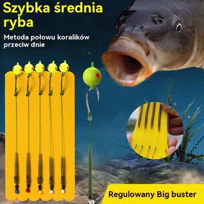 🔥【Kup 5, a 5 otrzymasz gratis】🔥🎣🐟Zestaw żyłek anty-dennych, haczyk wędkarski z pływającymi koralikami