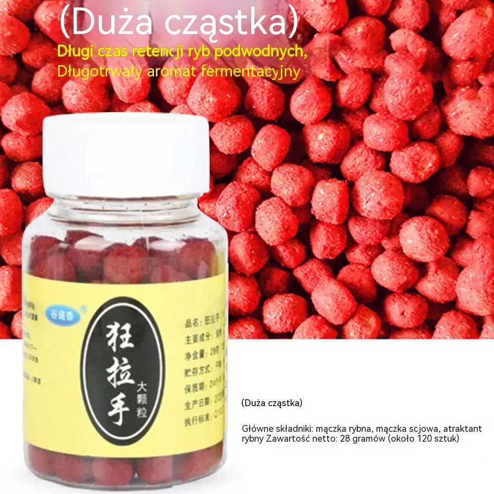 🔥【10 butelek za 99 zł (5 butelek dużego granulatu + 5 butelek małego granulatu)】Świeża przynęta na ryby z białkiem zwierzęcym