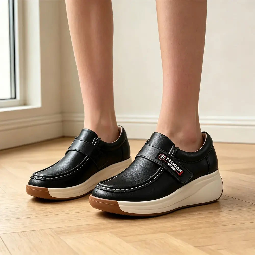 👡Damskie klapki na platformie z klinem – wsuwane buty letnie z rzepem – miękkie, amortyzowane, lekkie, codzienne sandały 2026