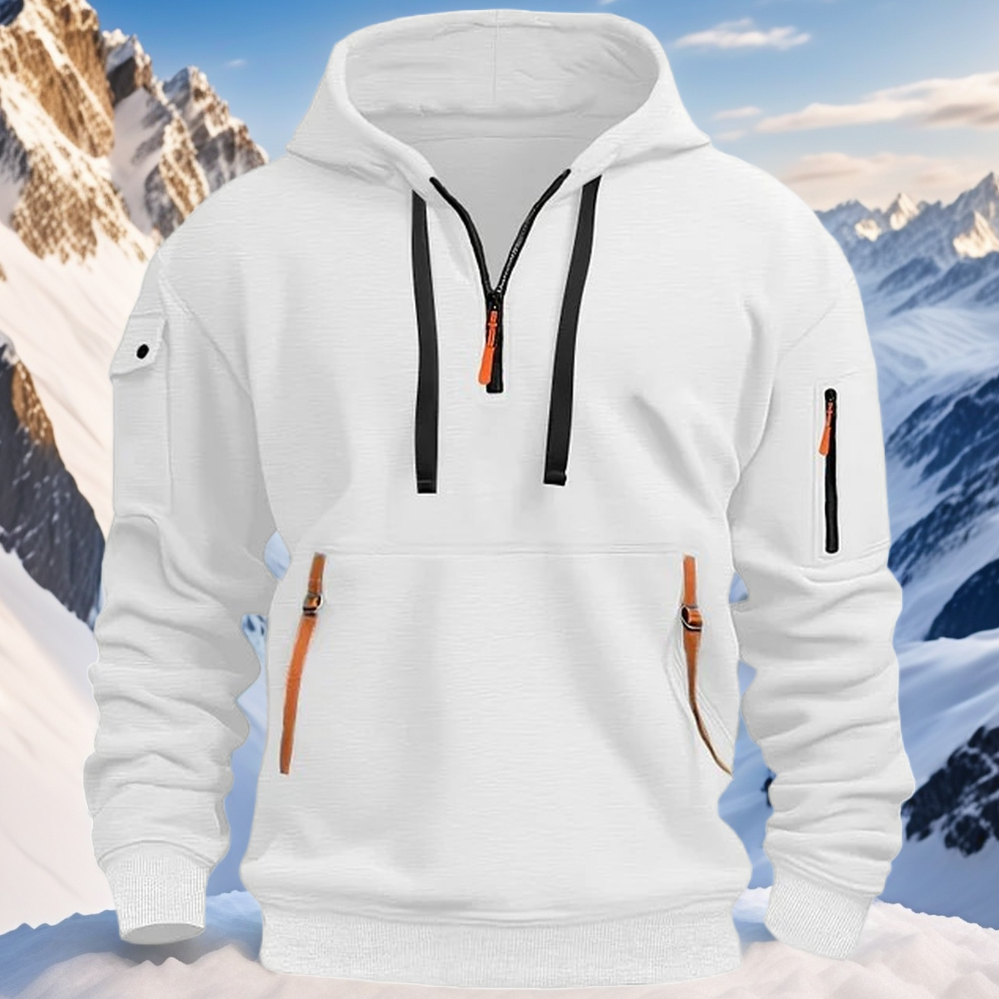 🔥💥【S-5XL】Stylová a Teplá Pánská Mikina s Kapucí – Komfort a Moderní Design pro Každodenní Pohodlí a Teplo!